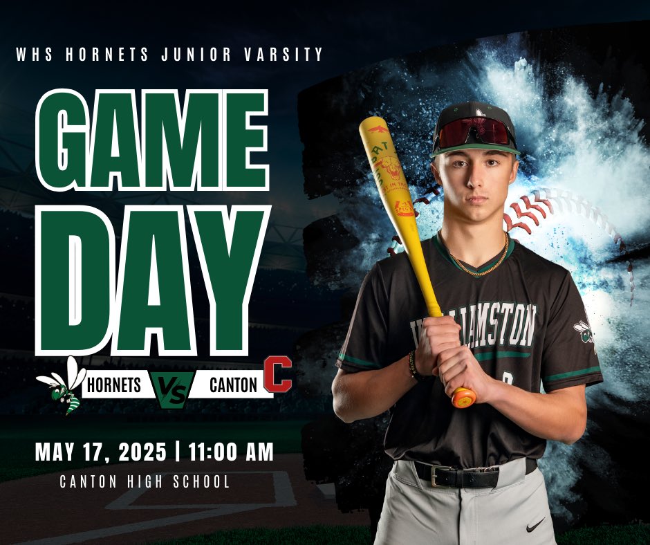 Williamston Baseball (@williamstonbase) on Twitter photo JV is in action today at Canton HS. First pitch at 11AM. Go Hornets!
<a href="/WillyAthletics/">Williamston Hornets Athletics</a> JV is in action today at Canton HS. First pitch at 11AM. Go Hornets!
<a href="/WillyAthletics/">Williamston Hornets Athletics</a>