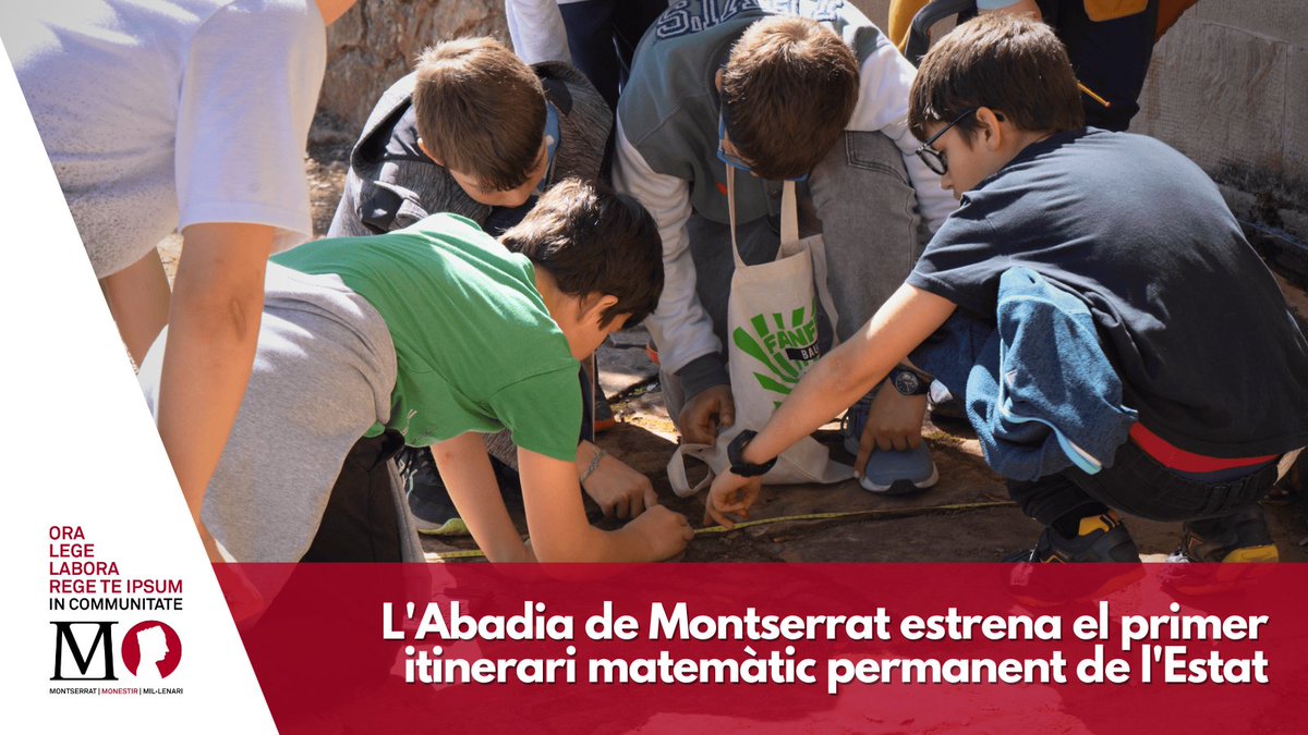 🔢Les entitats que treballen per les matemàtiques a Catalunya s'han sumat al #MillenariMontserrat.

🟰Han creat un itinerari matemàtic🌳, una exposició i han ofert conferències, a l'#AbadiaMontserrat.

<a href="/Feemcat/">Feemcat</a> <a href="/MMACA_cat/">Museu de Matemàtiques de Catalunya - MMACA</a> <a href="/soccatmat/">Societat Catalana de Matemàtiques</a>  

📲 La notícia a:  millenarimontserrat.cat/noticia/345/ab…