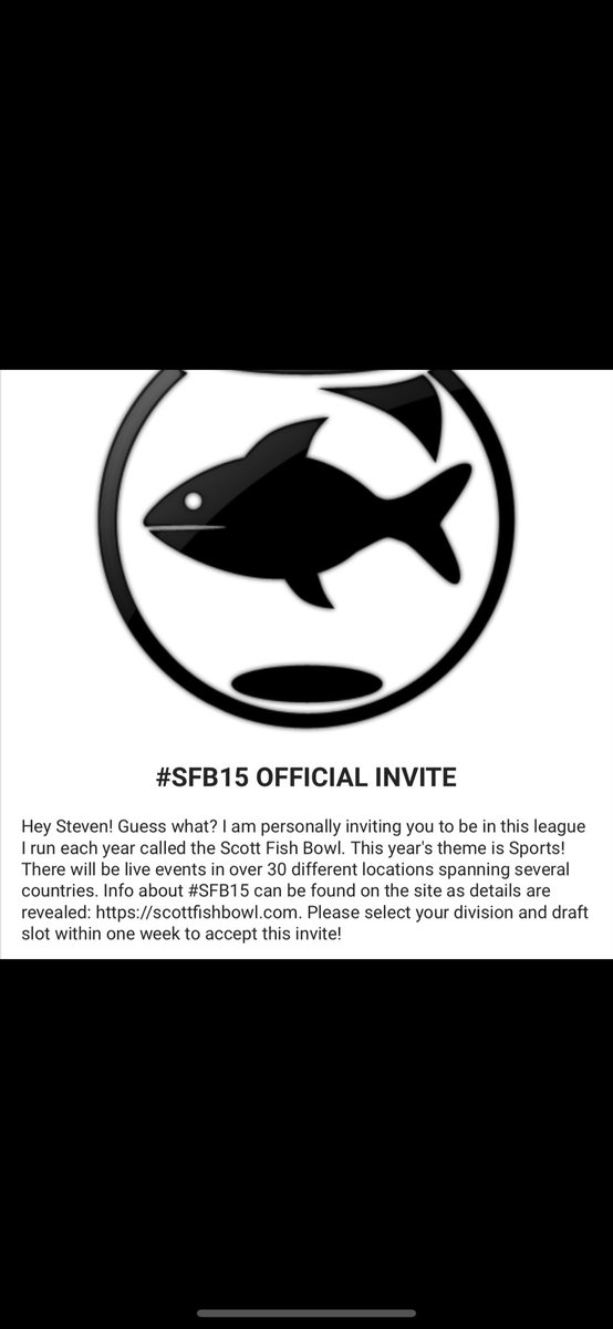 #scottfishbowl my first live event. Cant wait to be at the awesome event in #Nashville Any other Nashville people feel free to message me and introduce yourself?