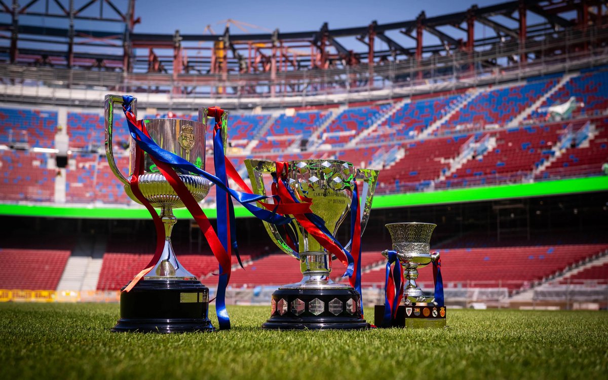 الثُلاثية في الكامب نو 🏆🏆🏆