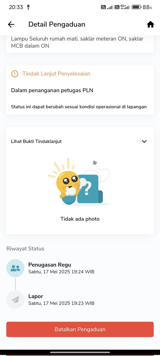 Ardi_Alimuddin's tweet photo. @pln_123 @PLN_Makassar terpaksa buat aduan baru via aplikasi PLN. Mari kita lihat apakah benar berfungsi https://t.co/BU2Hy2F6Ey