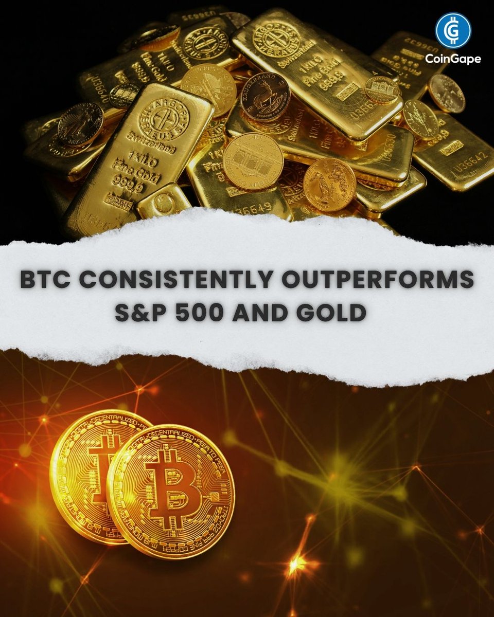 🔥 Bitcoin vs. The World Since 2010: 🚀 $BTC: +1,600,000% 📈 S&P 500: +349%  🥇 Gold: +113% While TradFi crawled, Bitcoin moonwalked 🌕 #Bitcoin #Crypto  #Gold