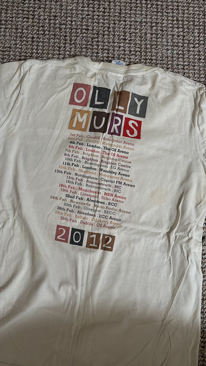 JustPolllyyy's tweet photo. Off to see @ollymurs tonight! The first time I saw him I was around 12 … not quite sure this top fits anymore 🤣 https://t.co/MYaA2MmF6P
