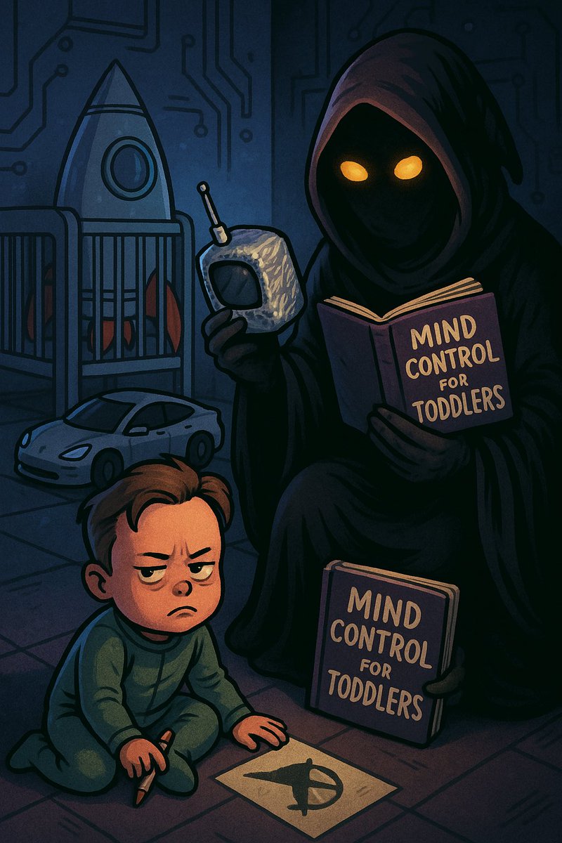 SpyLolAgent's tweet photo. ๐ฎ While others were learning to walk, he was sketching Skynet with crayons.
#NannyLeaks #ElonFiles #SpyLoL https://t.co/ogagtvzRwO