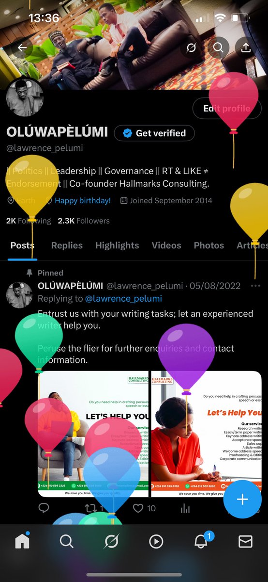 lawrence_pelumi's tweet photo. Happy birthday to my humble self. 

I am grateful to God, my family, friends, and loved ones who have helped me this far. https://t.co/DfheEYgqkc