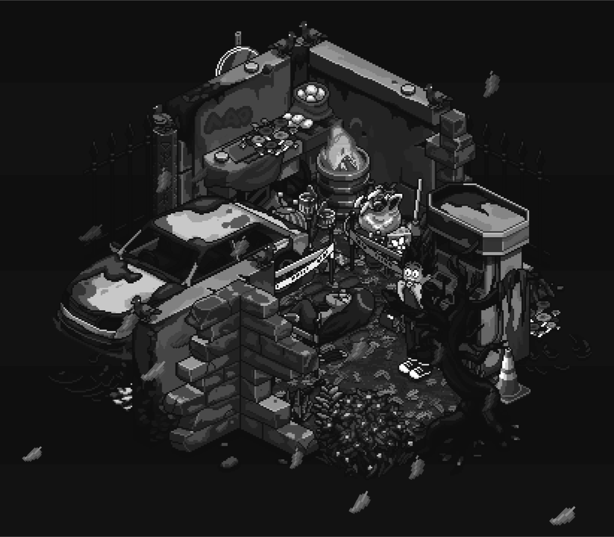 IGNisJithi's tweet photo. Crime scene 🚧 @Outerminds 
---
Jithi
---
This #ShareMyTuberRoom features a darker take on the usually colorful world of #TuberSimulator . https://t.co/ISNxoRCmPj