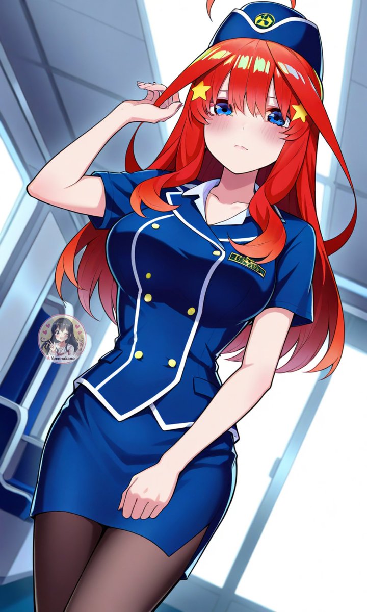 yocenakano's tweet photo. #nakanomiku #nakanonino #nakanoitsuki #QuintessentialQuintuplets #AiArt #azafatas #avion https://t.co/NunOaxtM6i