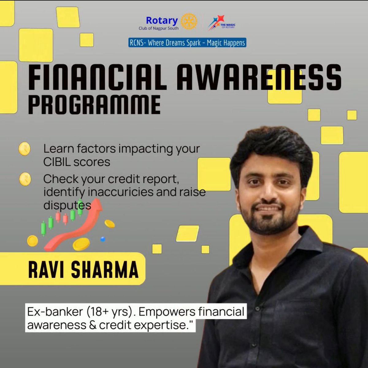 WhiteCliffFinS's tweet photo. Empowering Financial Futures!
Ravi Sharma, Director at WhiteCliff FinServe Pvt Ltd, led an insightful #FinancialAwarenessProgramme at Rotary Club, Nagpur
✅ Understanding the factors that impact your CIBIL score
�� How to check your credit report, spot errors, and raise disputes https://t.co/pXI0N1c13A