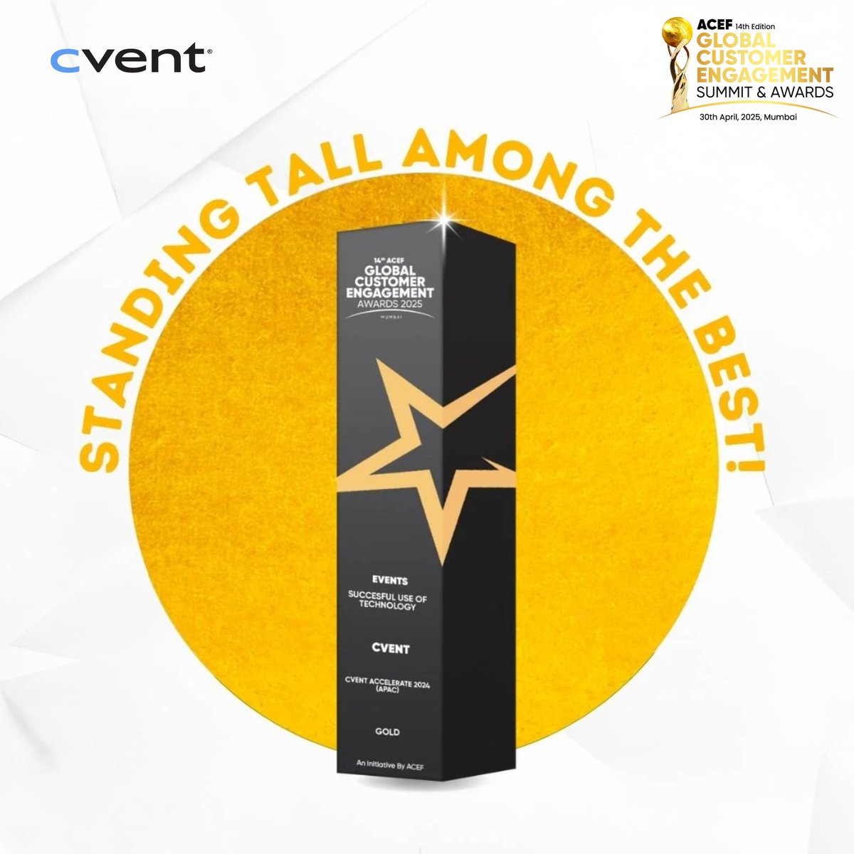 Cvent (@cvent) on Twitter photo Cvent Accelerate won Gold at the ACEF — and it’s not just about great tech.
It’s about the impact, the engagement, and the experience we created together.
Cheers to the teams, partners, and customers who helped bring this vision to life. 🥂
#ACEF #CventAccelerate <a href="/acef_apac/">ACEF forum & Awards</a> Cvent Accelerate won Gold at the ACEF — and it’s not just about great tech.
It’s about the impact, the engagement, and the experience we created together.
Cheers to the teams, partners, and customers who helped bring this vision to life. 🥂
#ACEF #CventAccelerate <a href="/acef_apac/">ACEF forum & Awards</a>