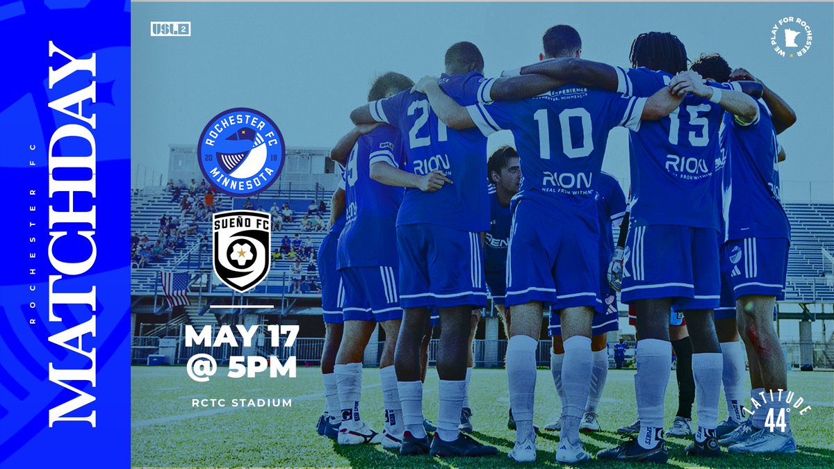 New season starts today.

🆚 <a href="/SuenoFC/">Sueño FC</a> 
📍 RCTC Stadium
📅 Sat, May 17
⏰ 5 p.m. CT
🎟️ bit.ly/3FfxrfA

#Path2Pro #RochesterFC #soccer