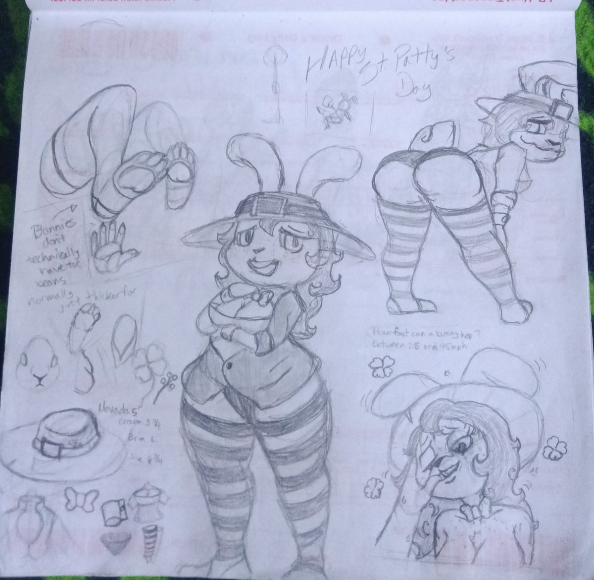 Spider269's tweet image. "New" character : Clover
(Irish Hare- Brewer and Waitress)
(Happy St.Pattys lads)
Added to my list of OCs
#doodle #characterdesign #shortstack