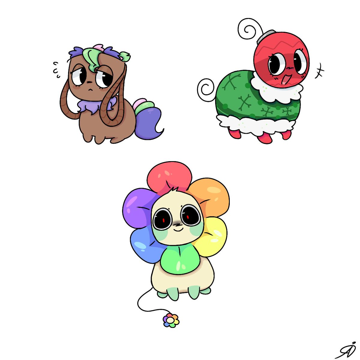 FriskerRisker's tweet image. Lil&apos; beans:p #dandysworld #dandysworldfanart