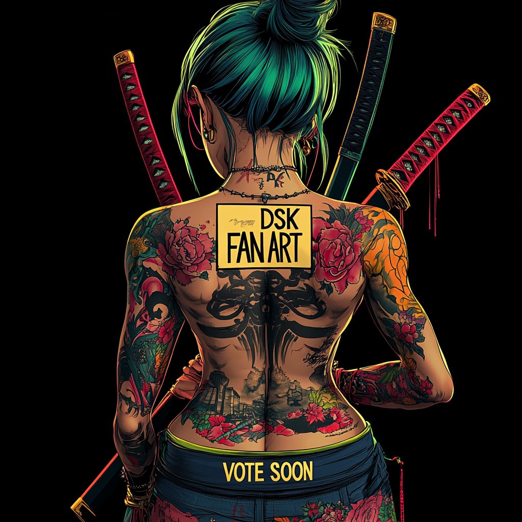 GRIBBUB's tweet photo. Hi Famski!!

Don't forget, this is your last few 12'ish hours to vote for your fave #DSKCharacter in @_DSKDAO_ Fan Art Challenge. 

Lets fcking go!!
#ALLDayDSK @ALLDAYDSK 
Enjoy your day. It's GN from me. https://t.co/9zHij72w8E