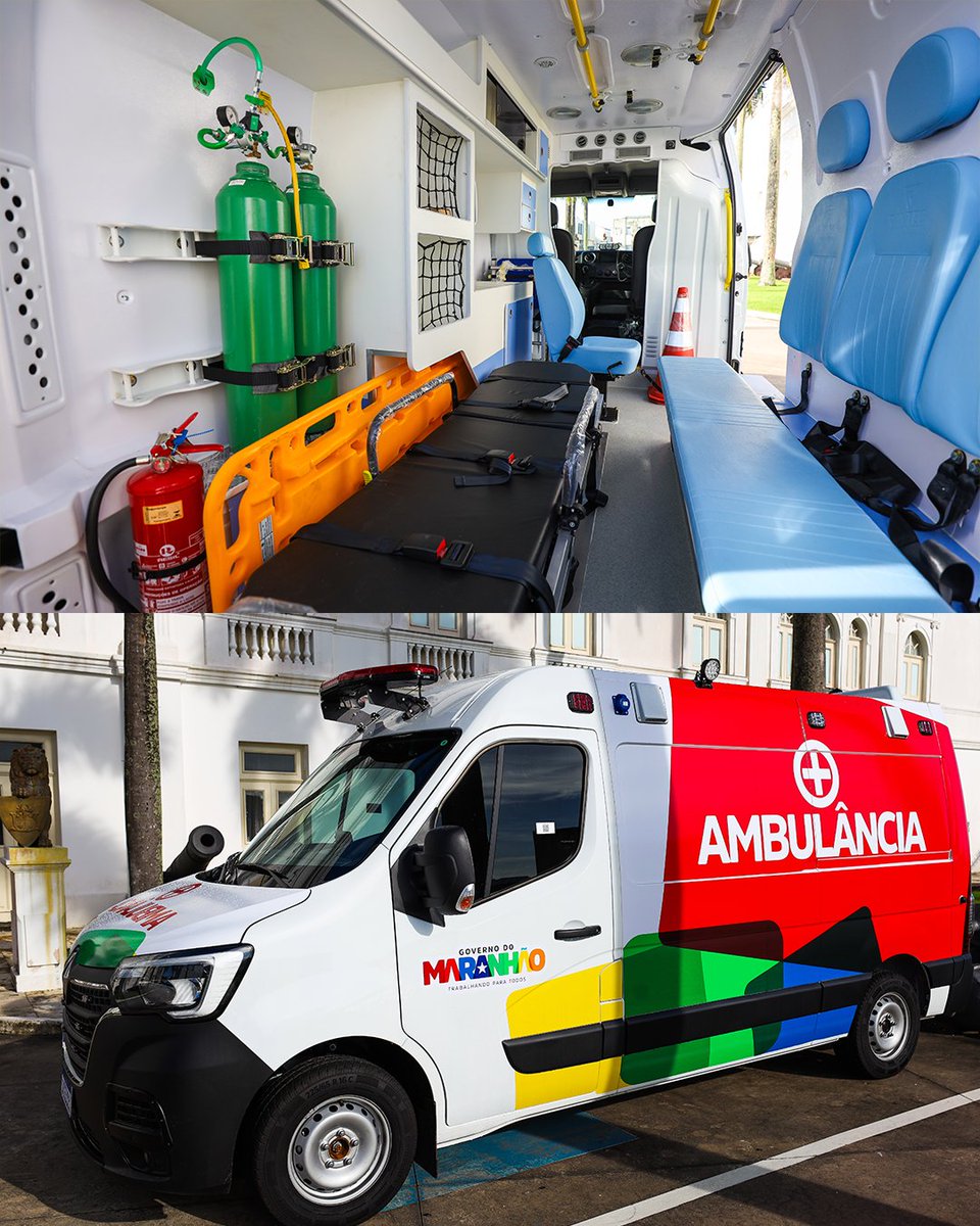 carlosbrandaoma's tweet photo. 🚑🚑 Começamos o dia com entrega de ambulância para o município de Poção de Pedras!

Entregamos 70 ambulâncias aos primeiros prefeitos e prefeitas que já recebemos. Ao todo, serão 250 ambulâncias entregues para os municípios maranhenses, fortalecendo cada vez mais a rede de saúde no estado 💙