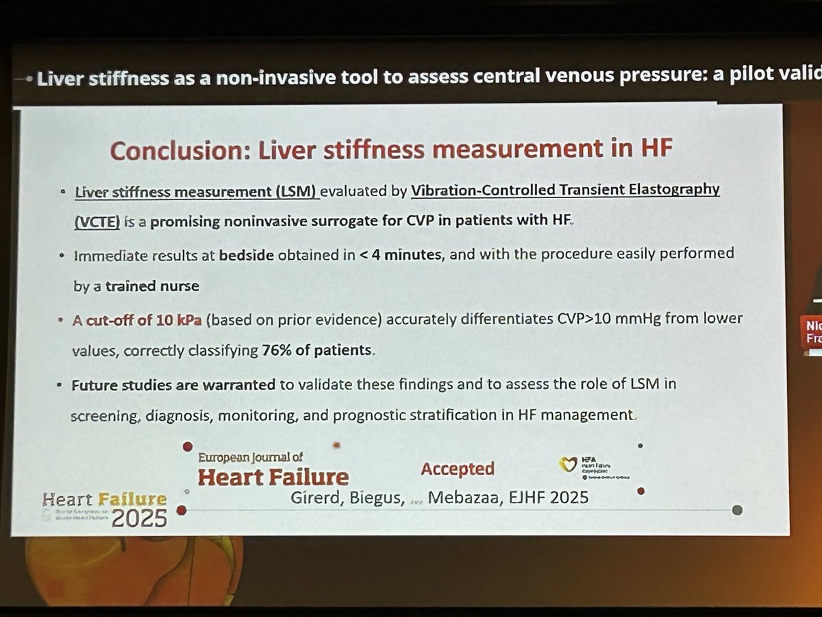 Johann Bauersachs (@jbauersachsmd) on Twitter photo #HeartFailure2025
‼️Excellent presentation by <a href="/NicolasGirerd/">Nicolas Girerd</a> on Liver stiffness to assess CVP in #heartfailure
Simultaneous publication in #EJHF
<a href="/slumberbell/">Novi Yanti Sari</a> <a href="/WilfriedMullens/">Wilfried Mullens</a> <a href="/escardio/">European Society of Cardiology</a> <a href="/EJHFEiC/">EJHF Editor-in-Chief</a> <a href="/HFA_President/">HFAPresident</a> #HeartFailure2025
‼️Excellent presentation by <a href="/NicolasGirerd/">Nicolas Girerd</a> on Liver stiffness to assess CVP in #heartfailure
Simultaneous publication in #EJHF
<a href="/slumberbell/">Novi Yanti Sari</a> <a href="/WilfriedMullens/">Wilfried Mullens</a> <a href="/escardio/">European Society of Cardiology</a> <a href="/EJHFEiC/">EJHF Editor-in-Chief</a> <a href="/HFA_President/">HFAPresident</a>