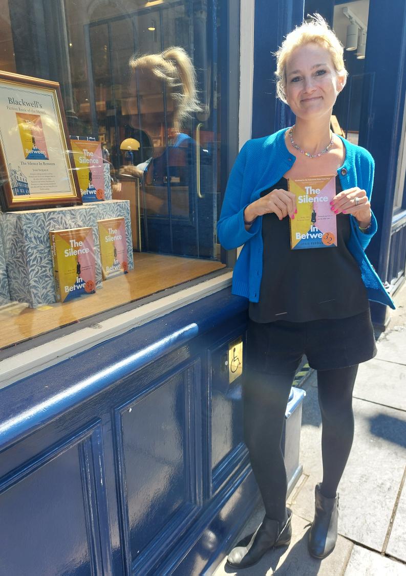 We were so pleased to meet Josie Ferguson in our store today. We now have signed copies of the brilliant Berlin novel  The Silence In Between.