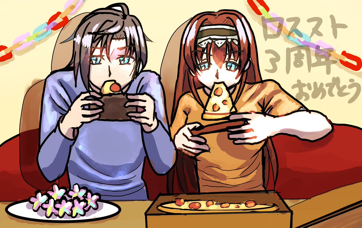 ロススト３周年おめでとう！
#マリオ　#マーヤ ＃コードギアスロストストーリーズ