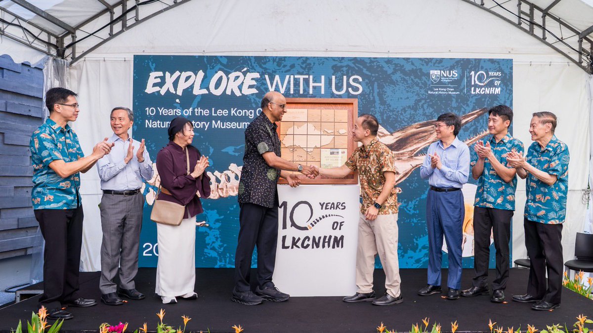 NUS (@nusingapore) on Twitter photo Happy 10th anniversary <a href="/lkcnhm/">Lee Kong Chian Natural History Museum</a>! To mark its decade of excellence in research and outreach with a celebration event to unveil its special anniversary exhibition ‘A Decade of Discovery’ and its commemorative book, ‘Archipelago of Islands’. #NUSExcellence
news.nus.edu.sg/lkcnhm-celebra… Happy 10th anniversary <a href="/lkcnhm/">Lee Kong Chian Natural History Museum</a>! To mark its decade of excellence in research and outreach with a celebration event to unveil its special anniversary exhibition ‘A Decade of Discovery’ and its commemorative book, ‘Archipelago of Islands’. #NUSExcellence
news.nus.edu.sg/lkcnhm-celebra…
