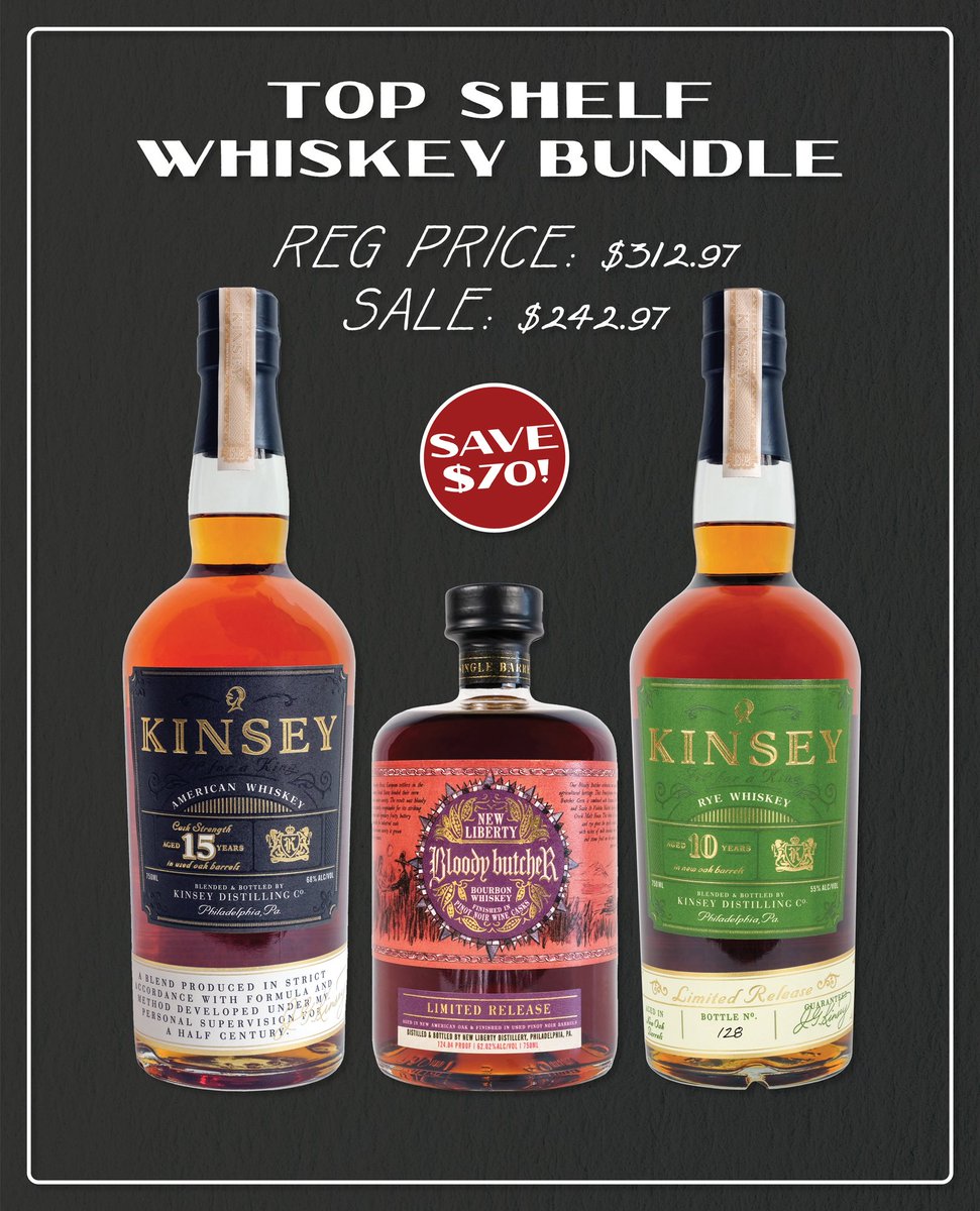 Celebrate #WorldWhiskeyDay all weekend long with our curated whiskey bundles + serious savings! bit.ly/43CPGU6

• World Traveler Bundle – Save $10
• Bourbon Bundle – Save $30
• Top Shelf Bundle – Save $70

Available on our webshop through Sunday!