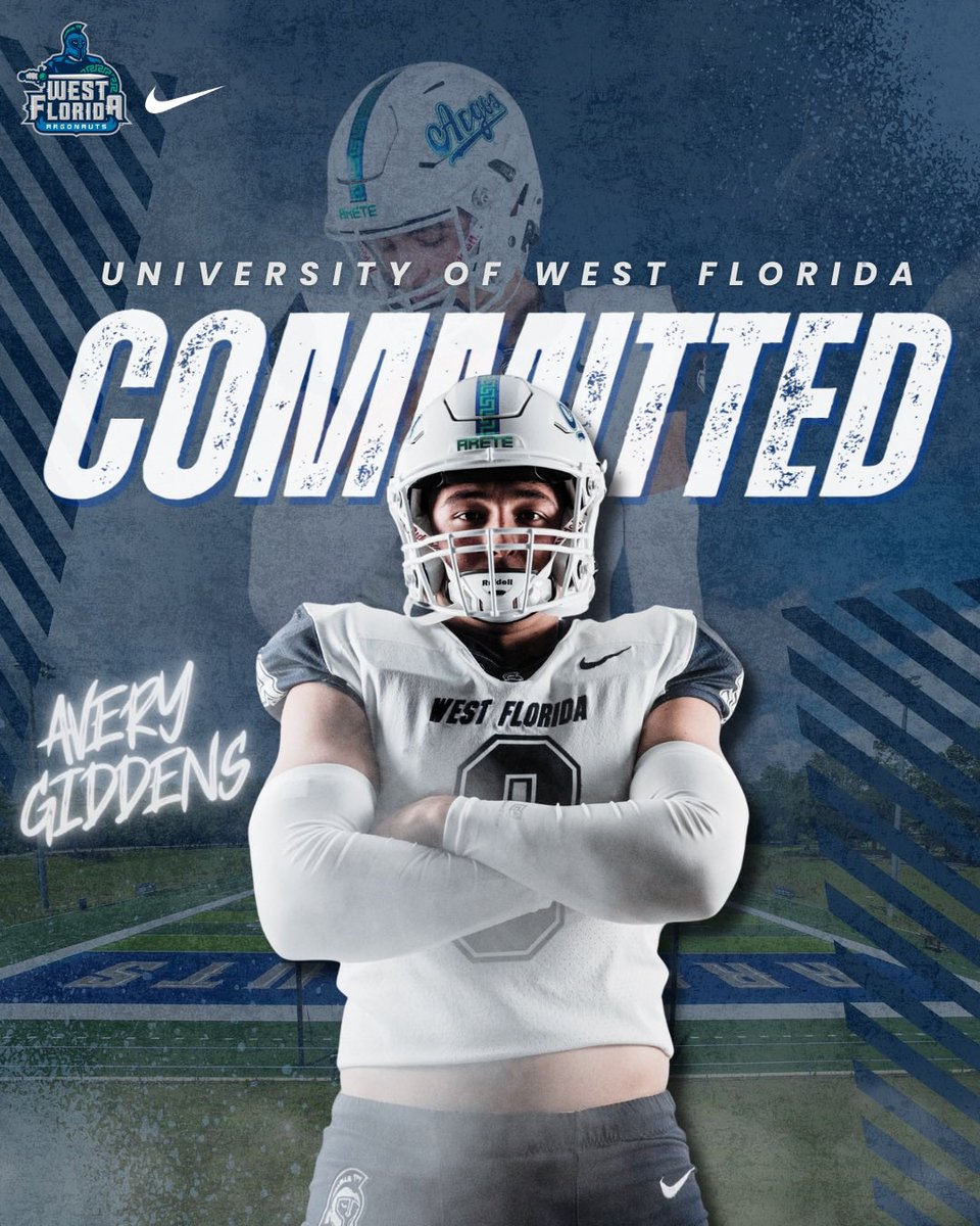 Danny Visualz (@dannyvisualz03) on Twitter photo University of West Florida -> <a href="/GiddensAvery/">Avery Giddens</a> 🌴
<a href="/UWFFootball/">UWF Football</a> #GulfSouthConference #CollegeFootball #Committed #CommitmentGraphics University of West Florida -> <a href="/GiddensAvery/">Avery Giddens</a> 🌴
<a href="/UWFFootball/">UWF Football</a> #GulfSouthConference #CollegeFootball #Committed #CommitmentGraphics