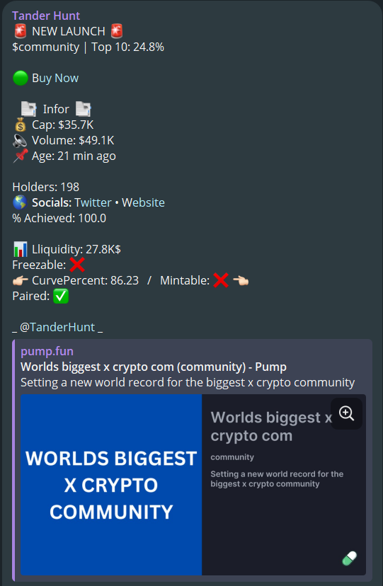 TanderhuntCall's tweet photo. 🚀 X13.6 🚀 #TruthTest 
 Called at 23.8K → Now 325.3K
 ATH: 363.8K 💥
 I'm still holding — expecting another big pump ahead!
 Sometimes, the truth is proven… by profits.

7s6TBuZmLfvyqPh8MTJqQSeyxgF6P62QFNn237Lmpump
TF: $BULL $LAUNCH $KEKIUS $CLOVER https://t.co/YDzgaNUw6e