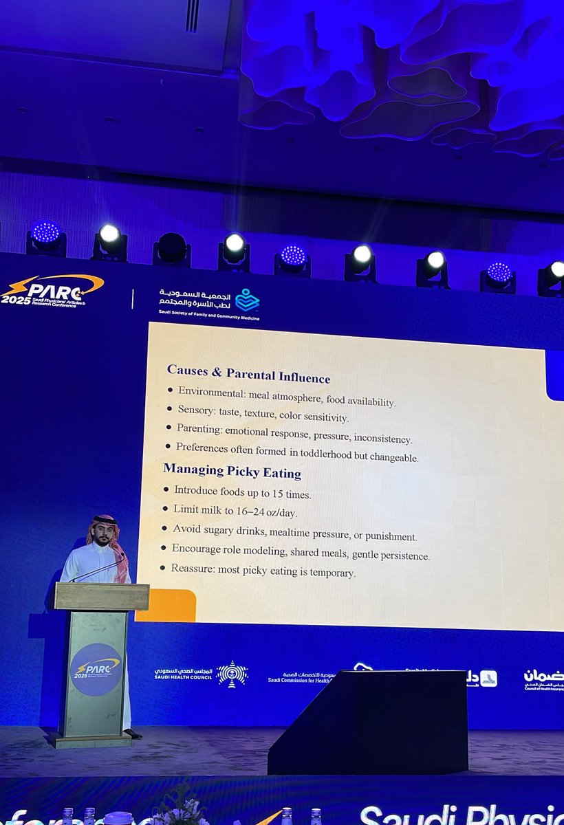 Thank you, Dr. Salman Alanazi, for your insightful presentation on Early Childhood Concerns. A thoughtful and practical overview that highlighted key issues in early development and primary care. 👶
#SPARC2025 #SPARC