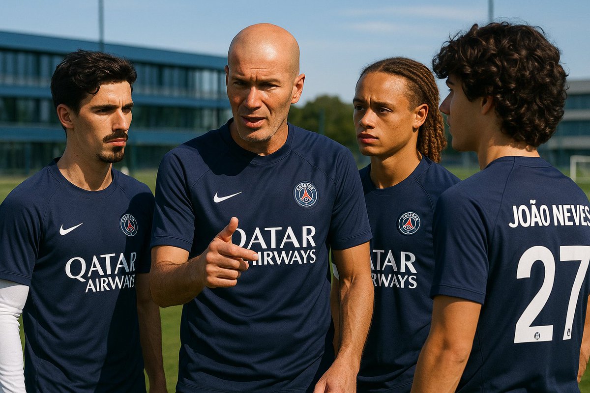 L’avenir du PSG. Talent, vision et leadership en une seule image. #PSG #Zidane #NextGen