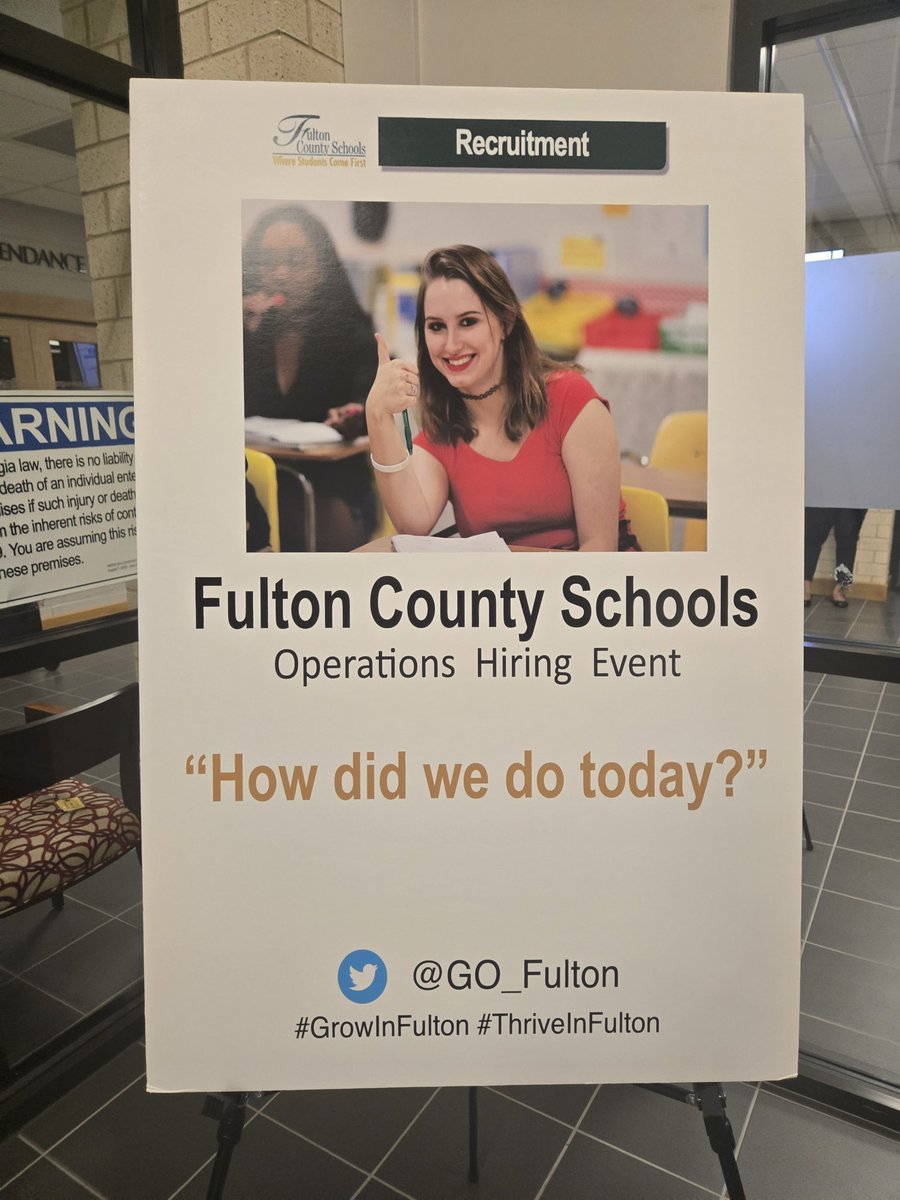 FCS SEC (@fcs_sec) on Twitter photo Operations Support Hiring Fair is almost underway — we’re excited to meet candidates ready to join our dynamic SEC team! #SECSTRONG <a href="/GillandTris/">Tris Gilland</a> <a href="/SherryCP3/">Sherry Peterson</a> <a href="/YolandaBW/">Dr. Yolanda Brownlee</a> <a href="/GO_Fulton/">GO Fulton Recruiting</a> <a href="/FultonCoSchools/">FultonCountySchools</a> Operations Support Hiring Fair is almost underway — we’re excited to meet candidates ready to join our dynamic SEC team! #SECSTRONG <a href="/GillandTris/">Tris Gilland</a> <a href="/SherryCP3/">Sherry Peterson</a> <a href="/YolandaBW/">Dr. Yolanda Brownlee</a> <a href="/GO_Fulton/">GO Fulton Recruiting</a> <a href="/FultonCoSchools/">FultonCountySchools</a>