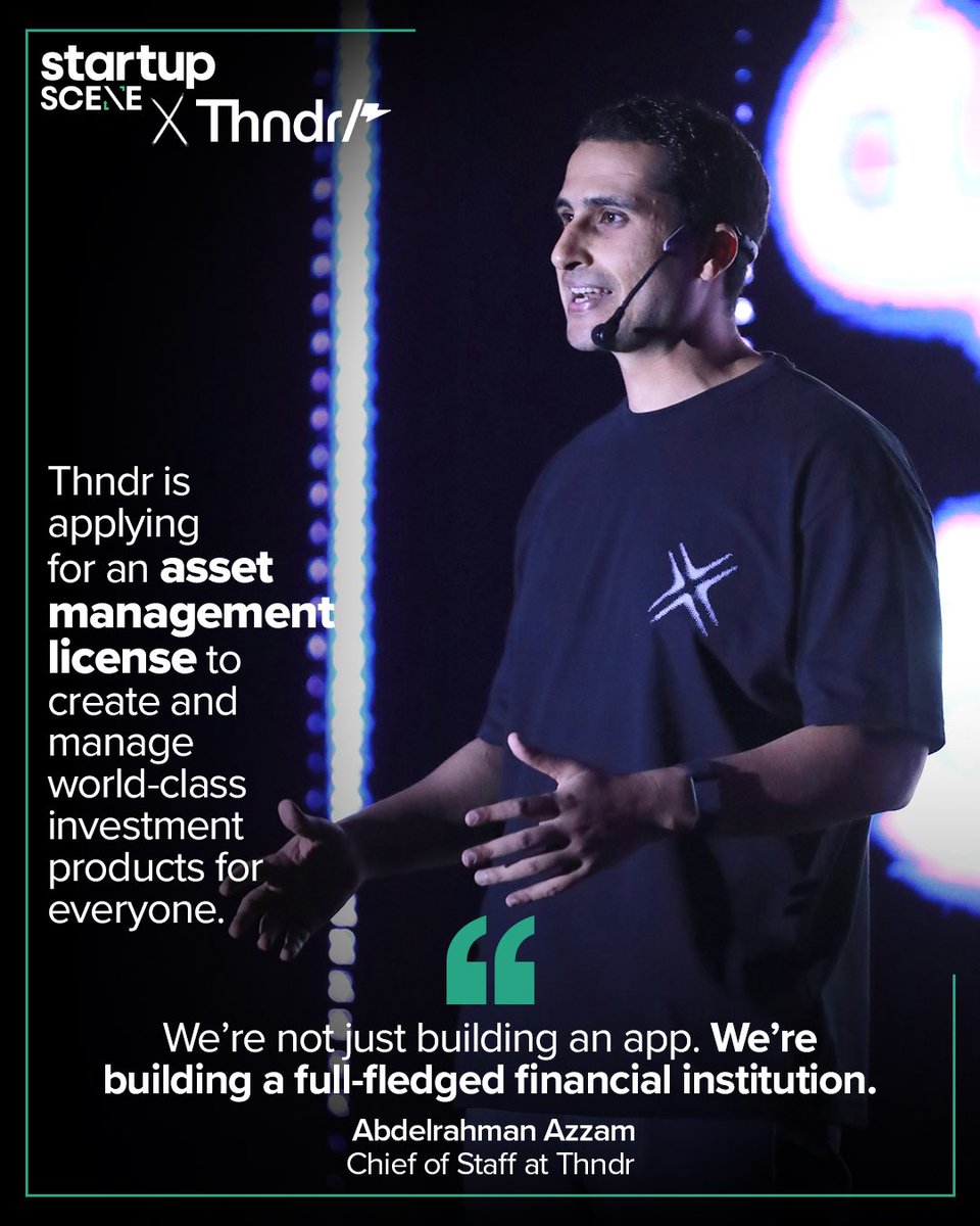 <a href="/thndrapp/">Thndr</a> Thndr has officially applied for an asset management license.
This allows them to create and manage investment products in-house, evolving into a full-stack financial institution.
“We’re building a full-fledged financial institution.”
 – Abdelrahman Azzam, Chief of Staff