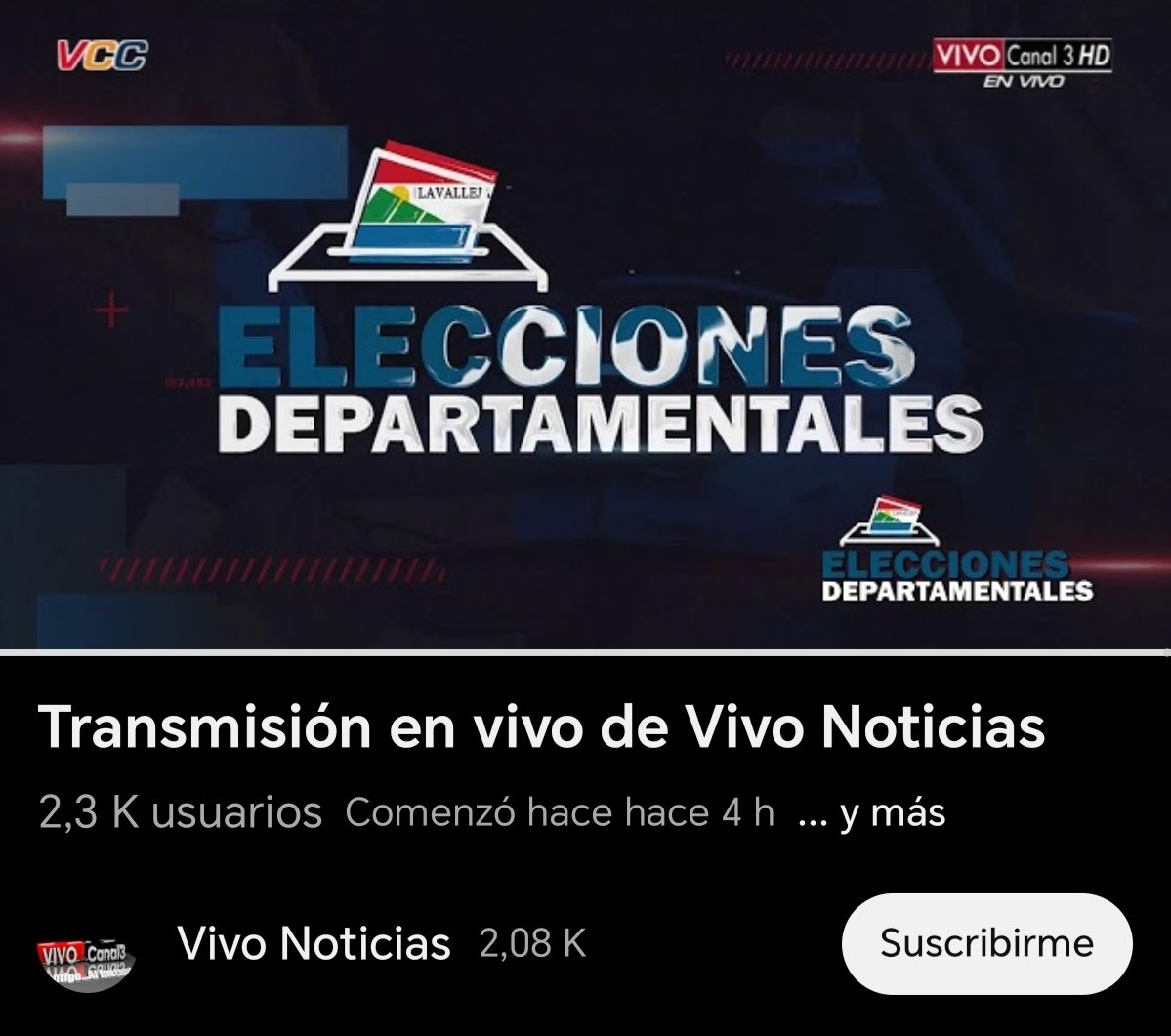 UruguayMaps's tweet photo. Con mas de 2300 viewers, la transmisión de Canal 3 de Lavalleja es la más vista actualmente en nuestro país.

🗳️ #EleccionesDepartamentalesUY https://t.co/IqsRAkB0E0