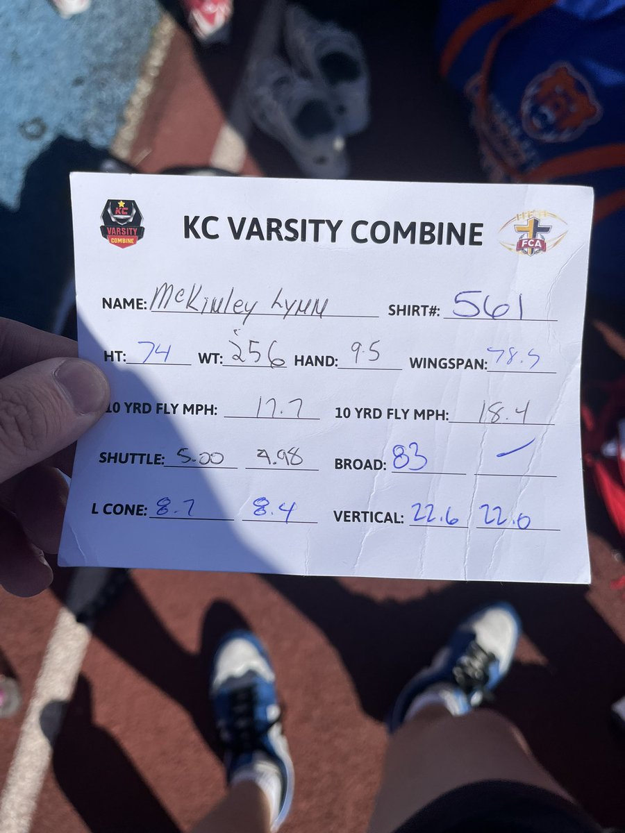 Mckinley Lynn (@mcklyn5445) on Twitter photo Had a great combine with <a href="/Varsitycombine1/">KC Varsity Combines</a>.
<a href="/JPRockMO/">JP Rock</a>
<a href="/6starfootballMO/">Six Star Football | MISSOURI</a>
<a href="/PrepRedzoneMO/">Prep Redzone Missouri</a> Had a great combine with <a href="/Varsitycombine1/">KC Varsity Combines</a>.
<a href="/JPRockMO/">JP Rock</a>
<a href="/6starfootballMO/">Six Star Football | MISSOURI</a>
<a href="/PrepRedzoneMO/">Prep Redzone Missouri</a>