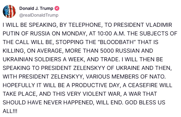 Commentary Donald J. Trump Posts From Truth Social tweet media