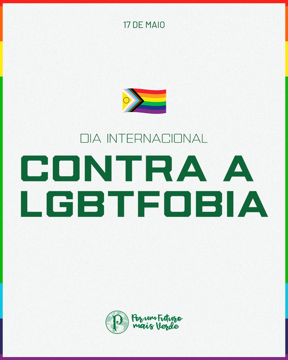 Palmeiras's tweet photo. #SomosSociedade e sempre lutaremos por um #PalmeirasDeTodos! 💚 https://t.co/p4r2uHt2j7