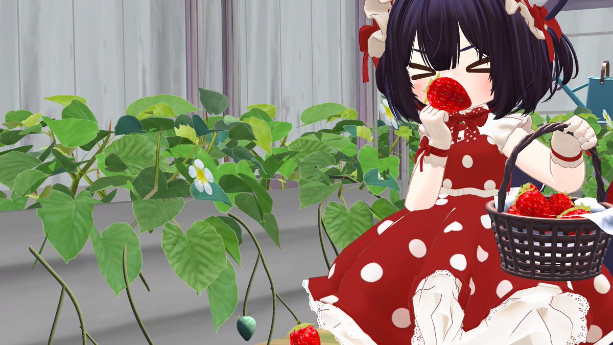 Moon420000's tweet photo. ほしかったいちごワンピ改変やっと終わった https://t.co/oVby4vgLFC
