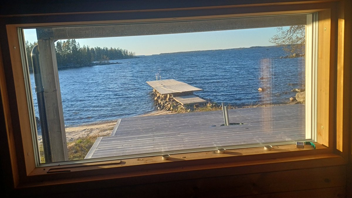 Bara bada bastu direkt från Maxmo skärgård.Lycka till KAJ .