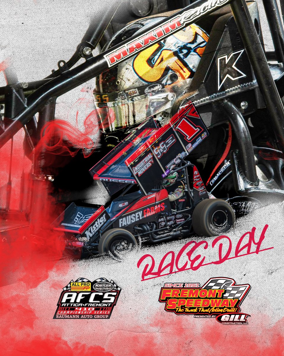 RACE DAY‼️
<a href="/FremontSpeedway/">Fremont Speedway</a> 
<a href="/AFCS_Sprints/">AFCS (Attica Fremont Championship Series)</a> 
<a href="/n_d_1_/">Nate Dussel</a>