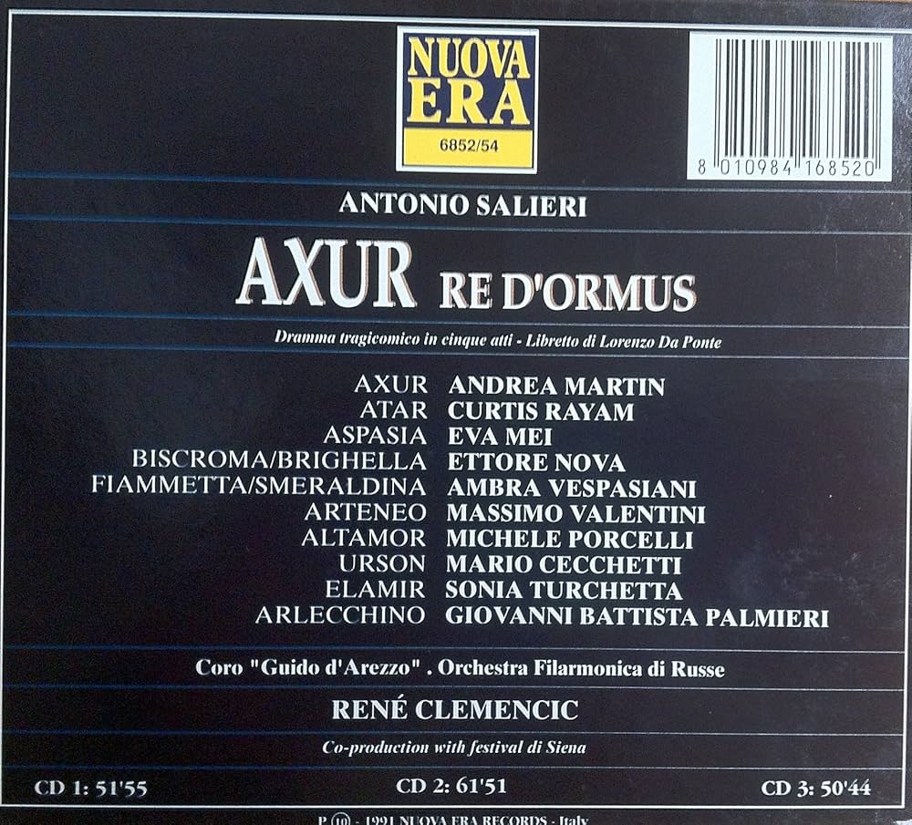 MozartCircle's tweet image. #DVDChoice #ch
#Salieri1825 #200Anniversary
1st: 8 January 1788 #Vienna 
#Salieri mixed #ItalianGluckian version of #Paris #Tarare politically cleansed by #DaPonte into
#tragi + #comic: is THE MASTERPIECE by #Salieri quoting #Mozart #DonGiovanni! Nice CDs!
prestomusic.com/classical/prod…