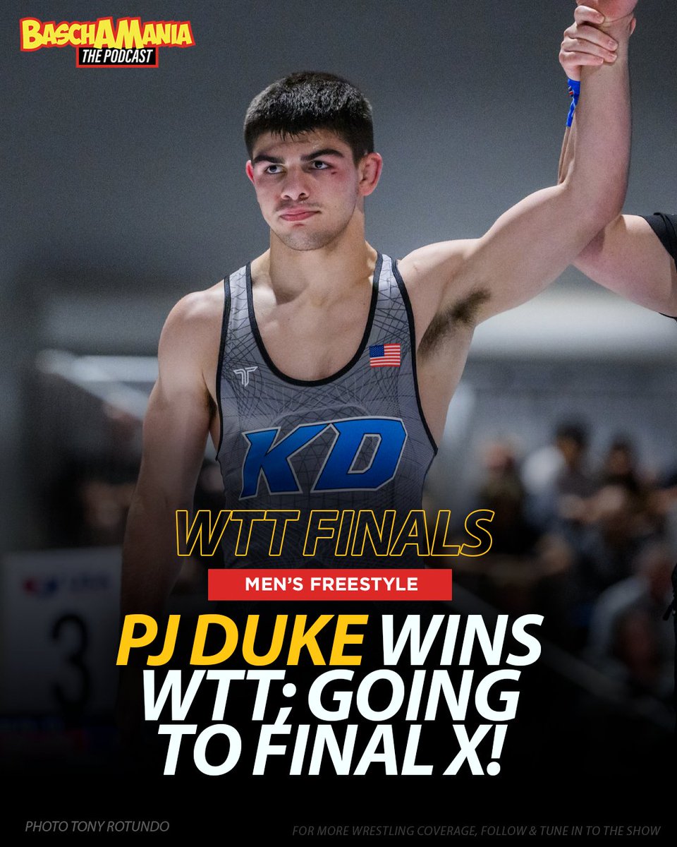 PJ Duke is so damn good!  Wins the WTT as a HIGH SCHOOLER &amp; will head to Final X to take on Yianni D at 70kg.

Takes out Bryce Andonian 4-1 in the WTT Finals. #DukeMafia