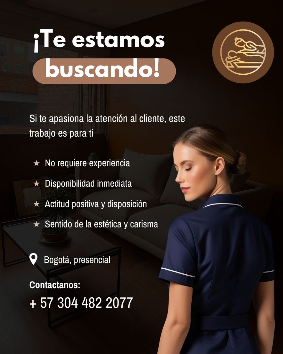 livioconecta's tweet photo. #TrabajoSiHay ✨ ¡Te estamos buscando! ✨
¿Te apasiona la atención al cliente? ¡Únete a nuestro equipo en Bogotá! 🚨
✅ No necesitas experiencia
✅ Disponibilidad inmediata
✅ Actitud positiva y carisma
📍 Presencial en Bogotá
📲 Contáctanos: +57 304 482 2077
#EmpleoBogotá https://t.co/E5vwfhuu5a