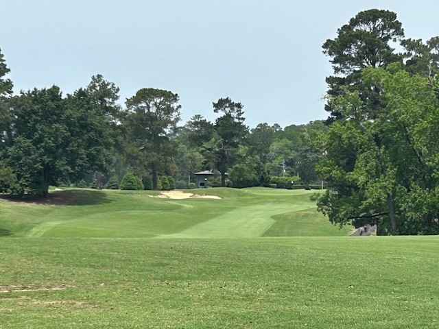 Florence Country Club  SC  What a good, tough, but fair test of golf. Fast sloping greens, very hilly for being 60 miles from Myrtle Beach, great conditions, and an excellent routing. If you can get on, do it. Equal to all the private clubs in Myrtle Beach.
