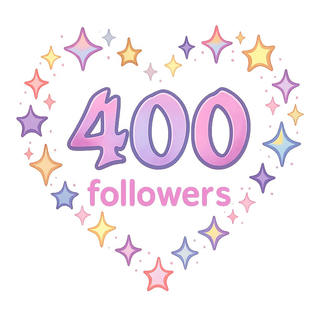 iShinrawr's tweet photo. ✨ Thank you so much for joining my stream today! We hit 400 followers and I’m honestly stunned. Our little community is growing into something so beautiful. I can’t wait to keep building it with you all. 💖
We also sent lots of love over to @PiddeSkiller tonight ✨ https://t.co/LmQ8cI1btD