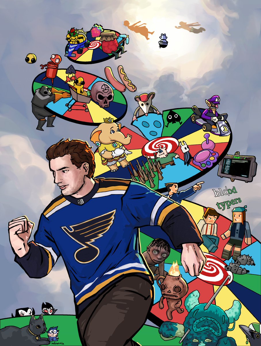 IT HAS BEEN AN INCREDIBLE SUBATHON!! thank you for the whole month of content, the mpst wonderful community of chatters and a lot of fun!

this piece has almost every game that has been played :3
#sneegsnagfanart