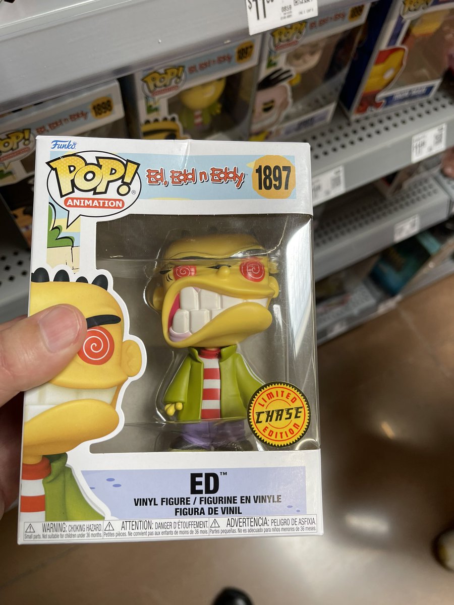 ScottDFricano's tweet photo. Bad Ed chase find at @Walmart in Glasgow Ky. @funkofinderz @funko @DisTrackers sadly left it behind for the second time. #NoChaseLeftBehind https://t.co/z2BxtyYWZp