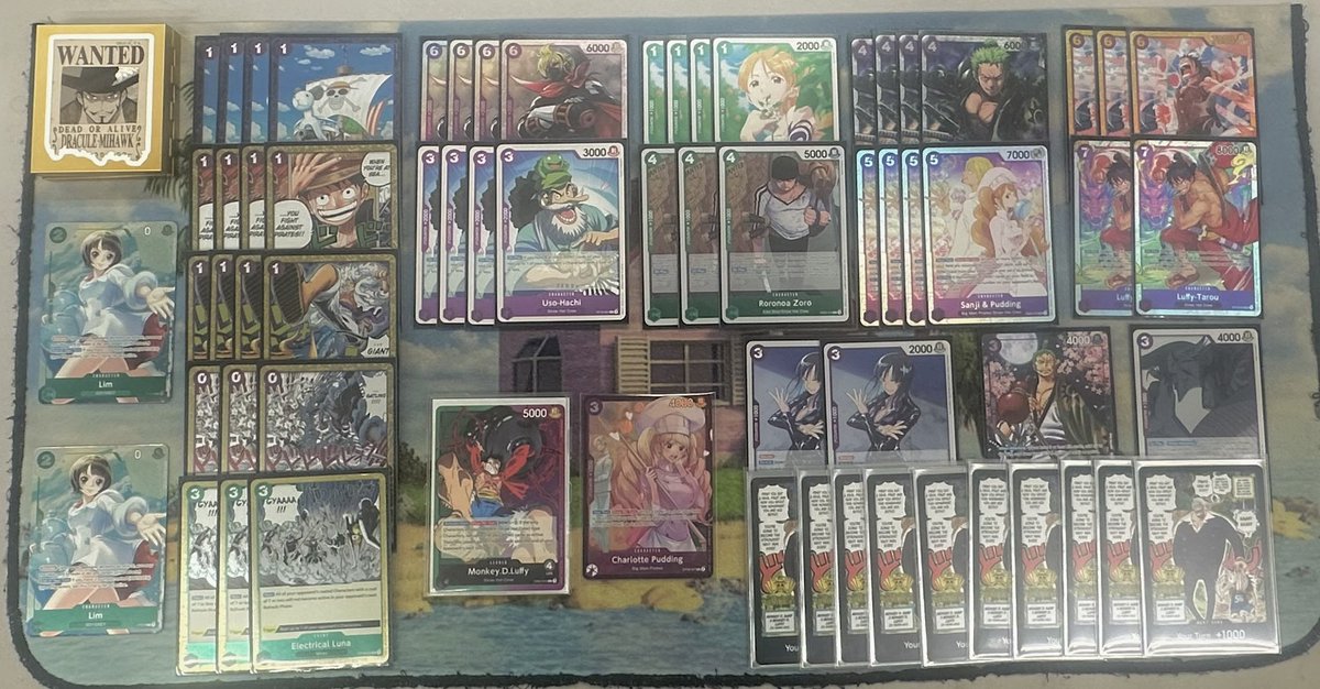 AyOPacMan_'s tweet photo. I won my Treasure Cup today with Green Purple Luffy aka Hulk aka The Prowler. #OnePieceCardGame #BDIF for more Sub to my YT PacmanSpecial https://t.co/EDBRF7VS8T
