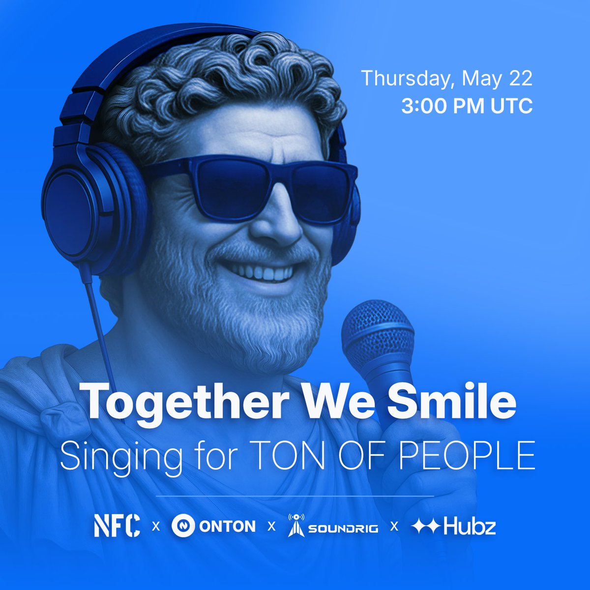ontonbot's tweet photo. 😎 Welcome to ON Smile #6 

🔥65 TON Prize Pool • 50 ONTON points • Token Airdrop for Early 20% Joiners!

🎵 In collaboration with @SoundRigMusic, @NFCsummit  and @HubzNetwork we're proud to launch ON Smile #6 ,a vibrant celebration of togetherness, music, and the power of Web3 community.

Event Agenda: 

1- Create something beautiful together.
🎸We’re inviting the @ton_blockchain community to smile, sing, and co-create the anthem video for the upcoming TON OF PEOPLE Festival.

💰The winner will take home 50 TON!

2 - Tune in for the vibes
🎮 We’re going live with SoundRig and Hubz to hang out, vibe, and have a good time and playing a quick quiz together to win prizes!

💰3 questions, 3 winners, 15 TON in prize. 

More surprises:
🎁Thanks to our partner Hubz, The first 20% of ticket holders who join the private Telegram group will receive a token airdrop, powered by the Hubz feature.

📈  Earn an exclusive SBT and unlock 50 ONTON points by actively participating in the event!

💙 Let’s show the world what the TON community can do together.

 👉Join now and secure your spot.

https://t.co/mwftg1iKXi