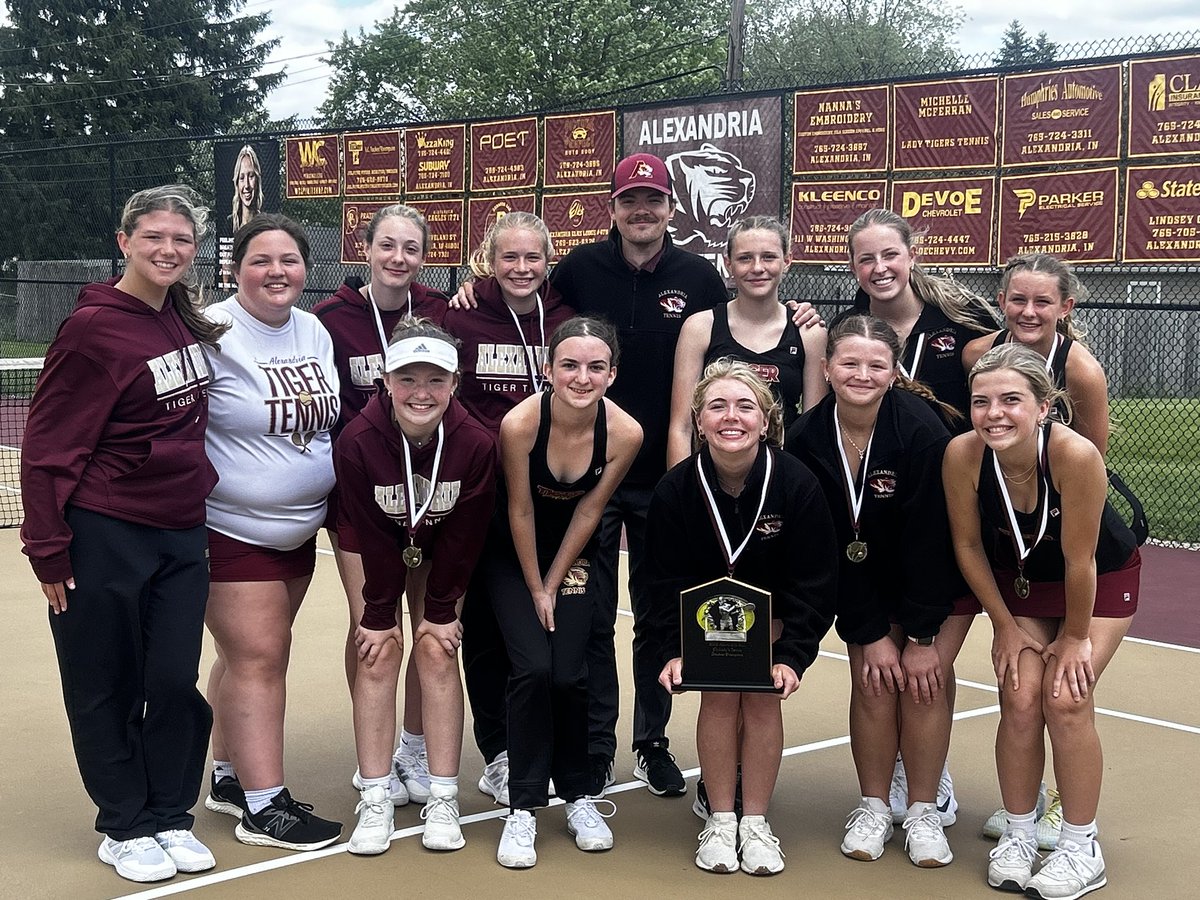 Alexandria JV Lady Tennis win the 2025 Alexandria JV Doubles INV and sweeping all flights over Shenandoah, Muncie Central, &amp; FW Wayne.   Great win!