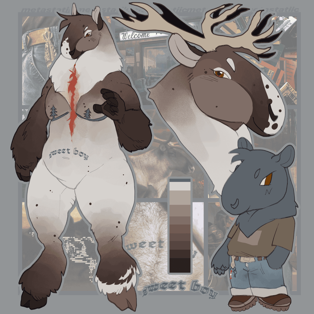 bleeding snow caribou 🩸❄️