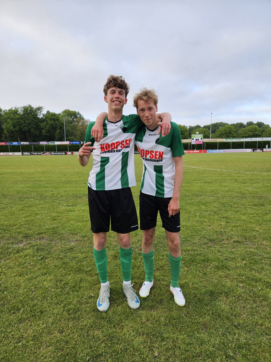 De debutanten vandaag: Jari Sloots en Rubn ten Hof.