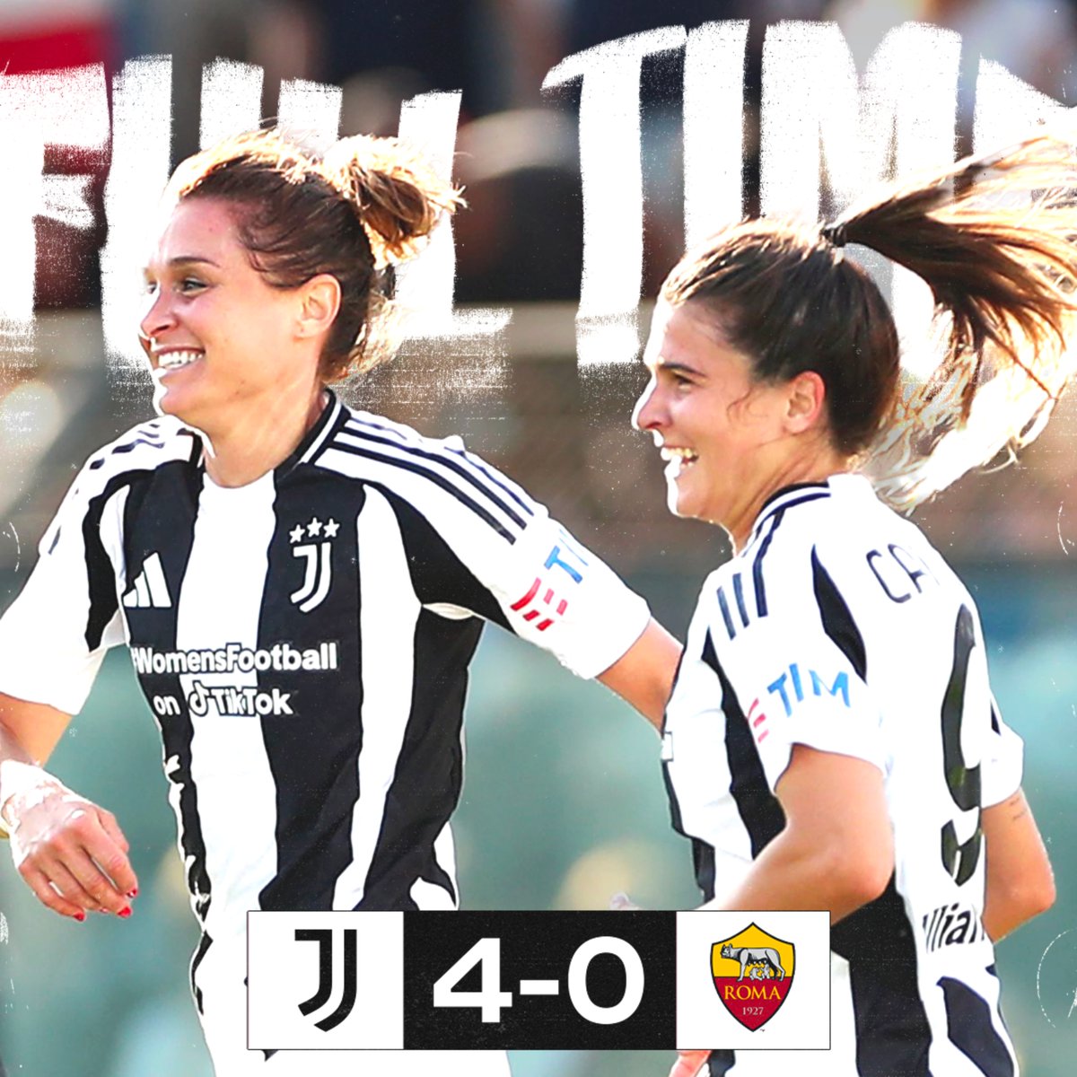 juventusfc's tweet photo. FINISCE QUI!!! 🤍🖤

LA JUVENTUS WOMEN TRAVOLGE LA ROMA NEL PRIMO TEMPO E CONQUISTA ANCHE LA COPPA ITALIA FEMMINILE 🏆