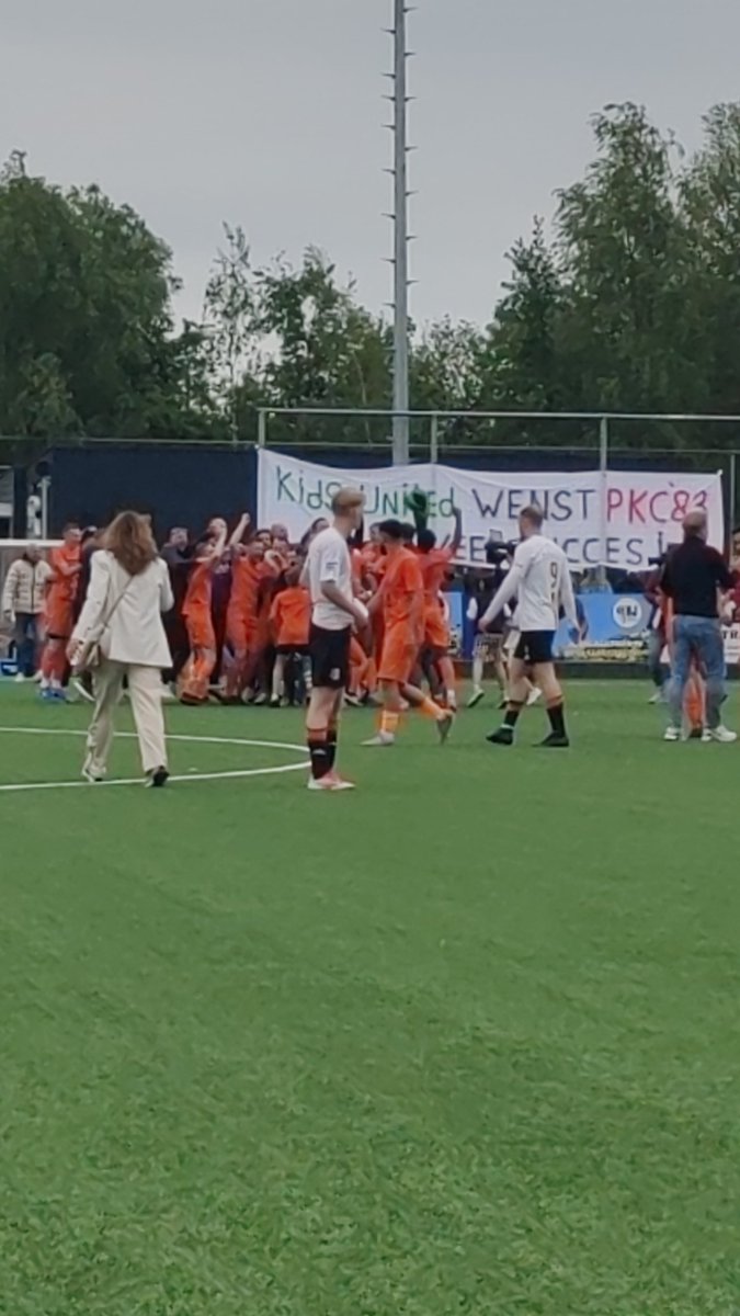 We zijn kampioen van de eerste klasse